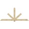 Ekena Millwork Kennewick Rough Sawn Timber Gable Bracket, Douglas Fir, 108"W x 49"H x 2"D x 6"F, 11/12 Pitch GBW108X49X0206KEN00RDF - alternate 1